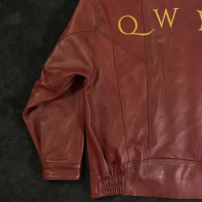 Burgundy Urban Leather Jacket