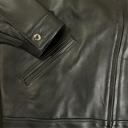 Black Boundless Leather Jacket