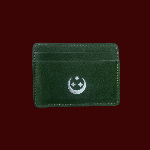 Satin Olive Green Cardholder