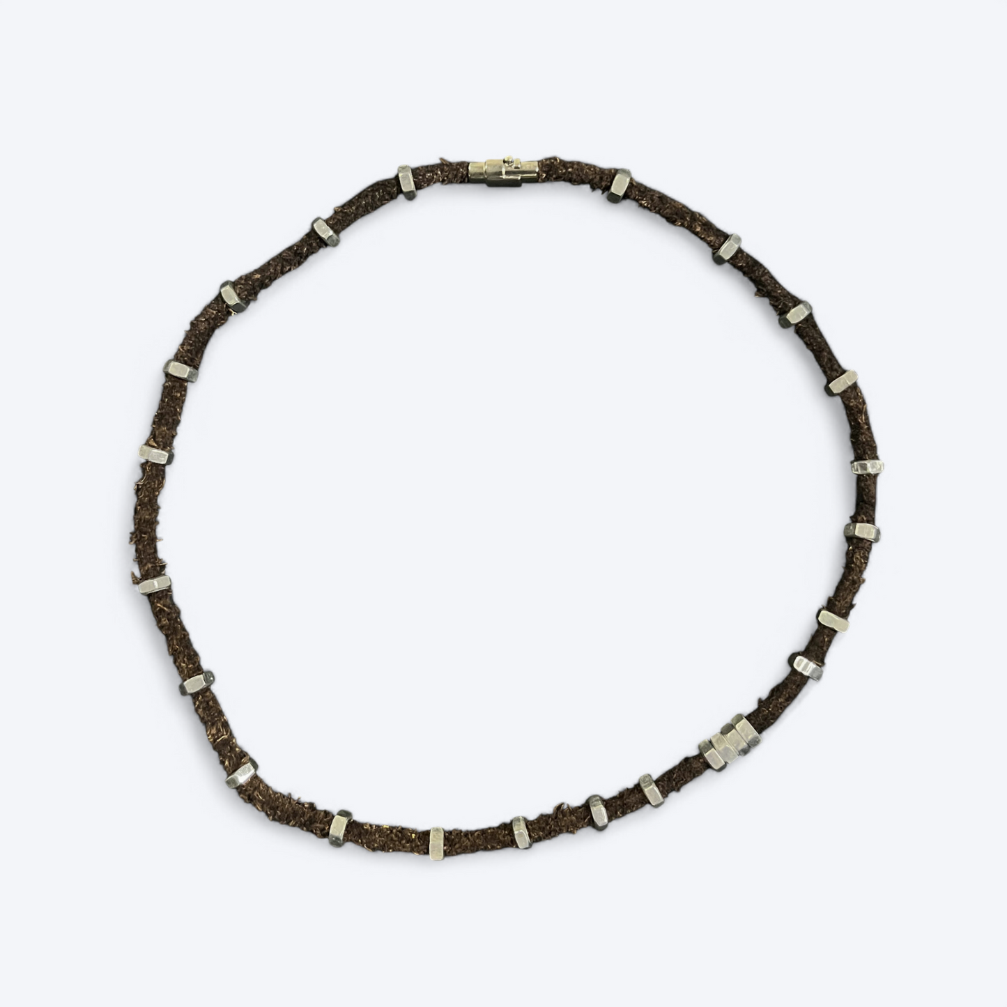 Signature Black Leather Necklace