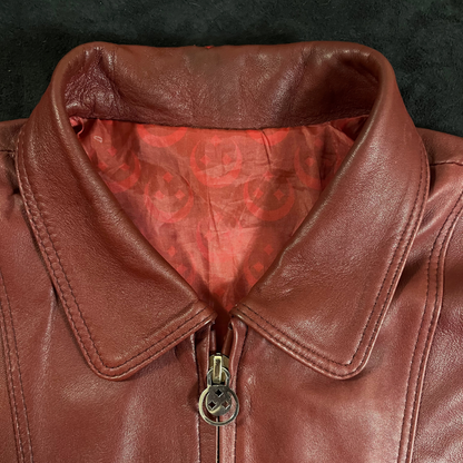 Burgundy Urban Leather Jacket