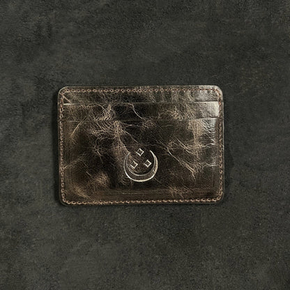 Waxed Brown Cardholder